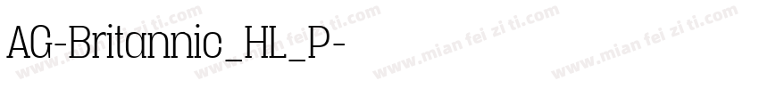 AG-Britannic_HL_P字体转换