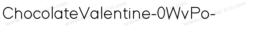 ChocolateValentine-0WvPo字体转换