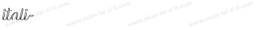 itali字体转换