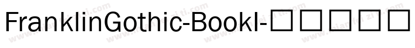 FranklinGothic-BookI字体转换