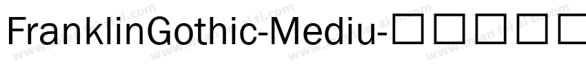 FranklinGothic-Mediu字体转换