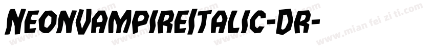 NeonVampireItalic-Dr字体转换