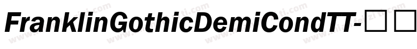 FranklinGothicDemiCondTT字体转换