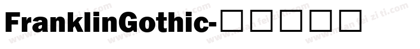 FranklinGothic字体转换