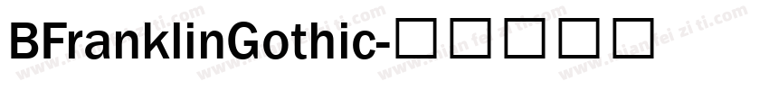 BFranklinGothic字体转换