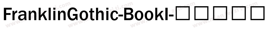 FranklinGothic-BookI字体转换