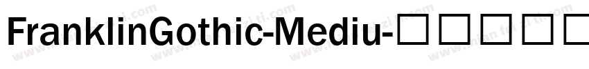 FranklinGothic-Mediu字体转换