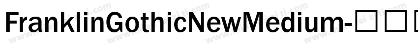 FranklinGothicNewMedium字体转换
