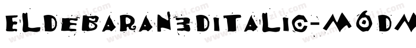 Eldebaran3DItalic-m6Dm字体转换
