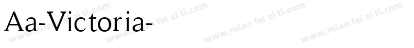 Aa-Victoria字体转换