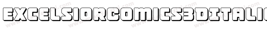 ExcelsiorComics3DItalic-DvDD字体转换