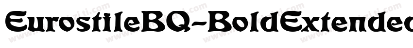 EurostileBQ-BoldExtended字体转换