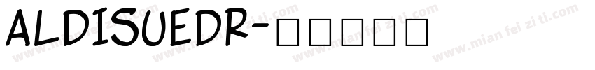 ALDISUEDR字体转换