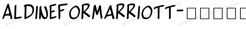 AldineforMarriott字体转换