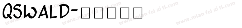 qswald字体转换