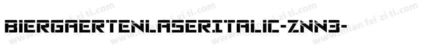 BiergaertenLaserItalic-znn3字体转换
