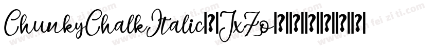 ChunkyChalkItalic-JxZo字体转换