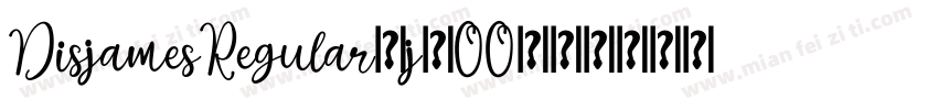 DisjamesRegular-j2OO字体转换