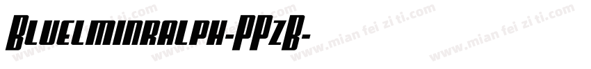 Bluelminralph-PPzB字体转换