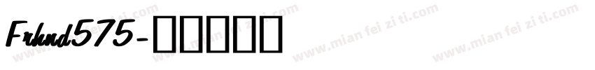Frhnd575字体转换