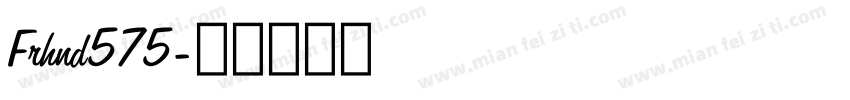 Frhnd575字体转换
