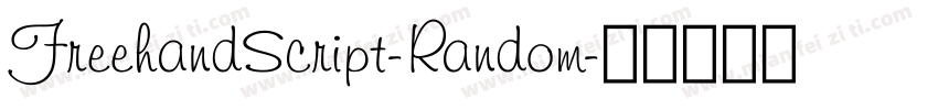 FreehandScript-Random字体转换