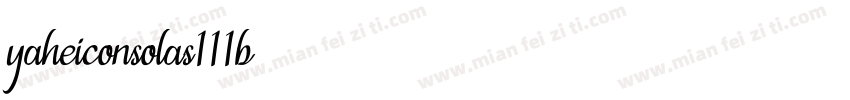 yaheiconsolas111b字体转换