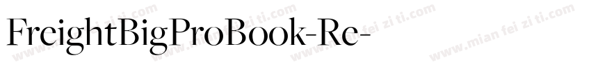 FreightBigProBook-Re字体转换