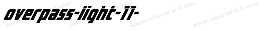 overpass-light-11字体转换