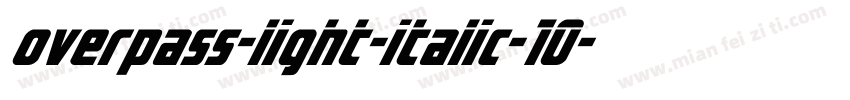 overpass-light-italic-10字体转换