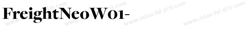 FreightNeoW01字体转换