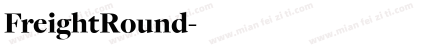 FreightRound字体转换
