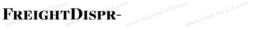 FreightDispr字体转换