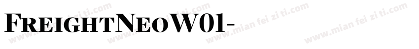 FreightNeoW01字体转换