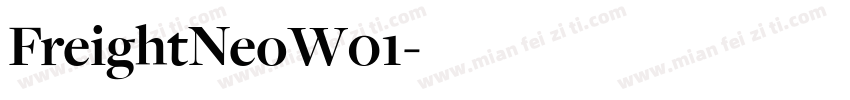 FreightNeoW01字体转换