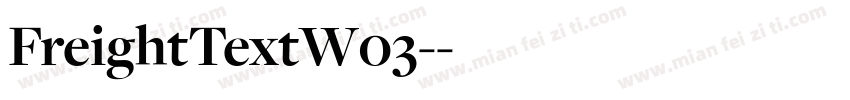 FreightTextW03-字体转换
