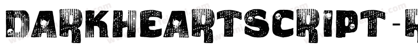 DarkheartScript-rXoA字体转换