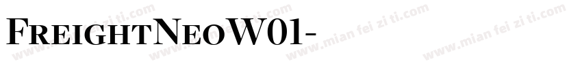 FreightNeoW01字体转换
