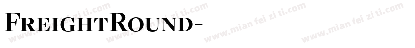 FreightRound字体转换