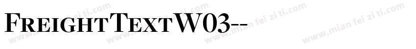 FreightTextW03-字体转换