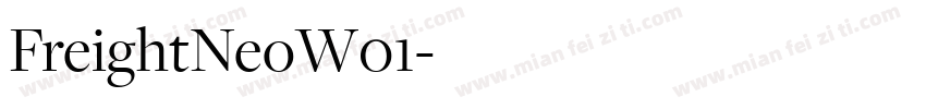 FreightNeoW01字体转换