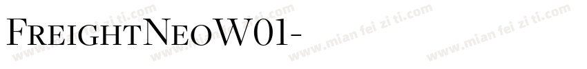 FreightNeoW01字体转换