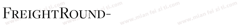 FreightRound字体转换