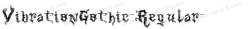 VibrationGothic-Regular字体转换