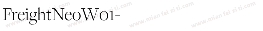 FreightNeoW01字体转换