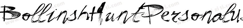 BollinshHuntPersonalUseOnly-1GP9Z字体转换
