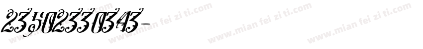 23502330343字体转换