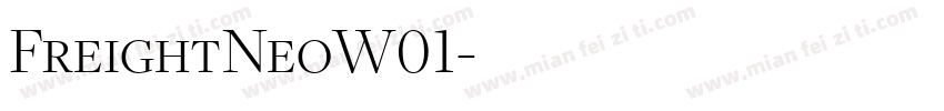 FreightNeoW01字体转换
