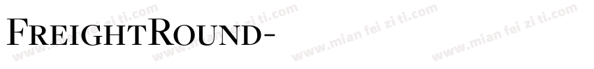 FreightRound字体转换