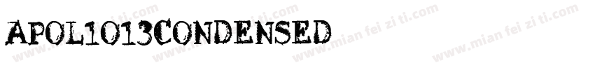 Apol1o13Condensed字体转换